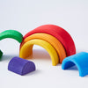 Grimm's 6 Piece Rainbow Stacking Tunnel | © Conscious Craft